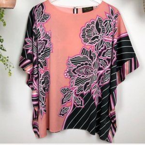 Bob Mackie Wearable Art Batwing Blouse Print B